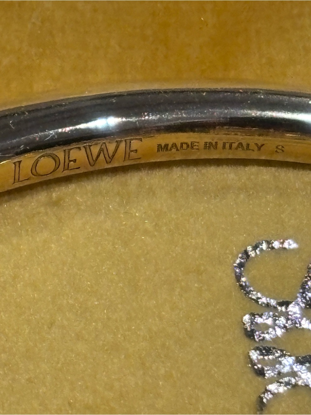 Loewe Anagram Gold Over Sterling Silver Bracelet - Picture 3 of 7